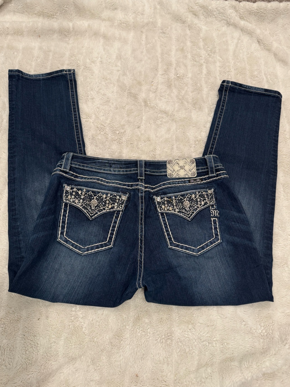 Miss Me Easy Ankle Skinny Mid Rise 34x29